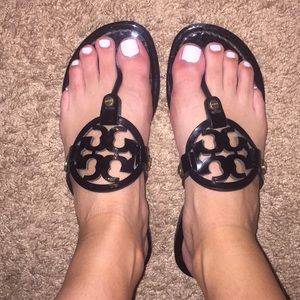 Tory Burch Miller Flat Logo Slide Sandal